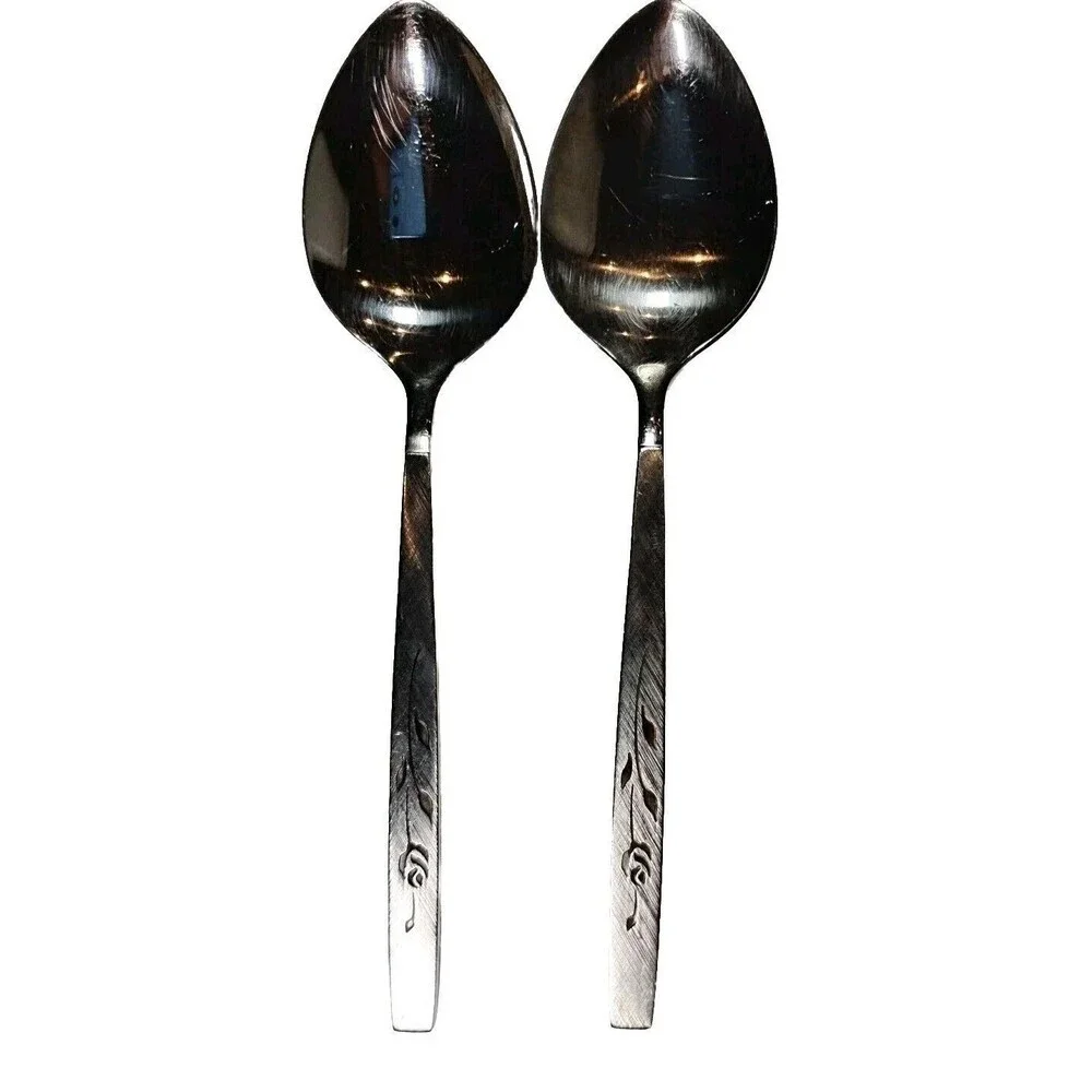 Oneida Oneidacraft Deluxe Lasting Rose 29 Forks Knives Spoons Stainless Flatware - Picture 8 of 15